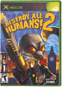 Destroy All Humans 2 Xbox US box art